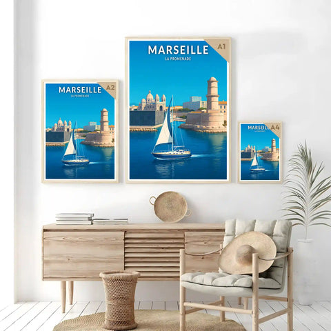 Affiche - Marseille - La Promenade