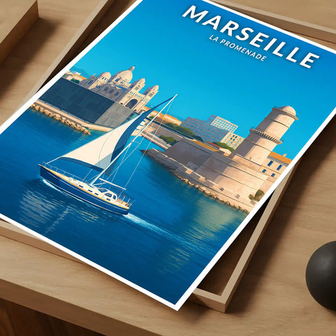 Affiche - Marseille - La Promenade