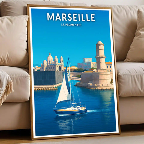 Affiche - Marseille - La Promenade
