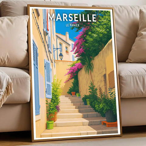 Affiche - Marseille - Le Panier