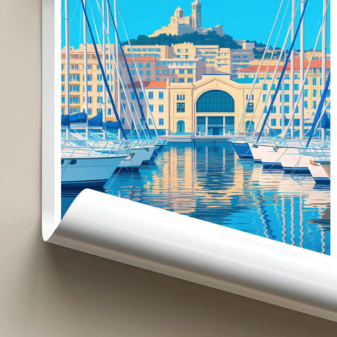 Affiche - Marseille - Le Vieux Port