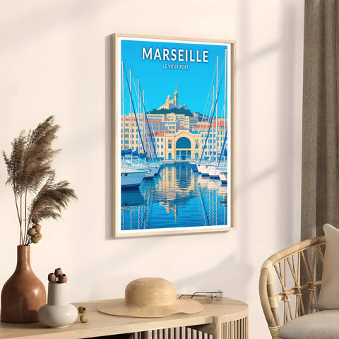 Affiche - Marseille - Le Vieux Port