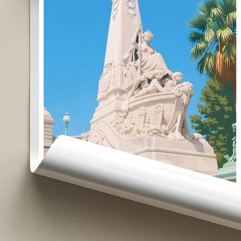 Affiche - Marseille - Les Escaliers de la Gare