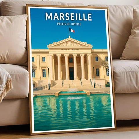 Affiche - Marseille - Palais de Justice