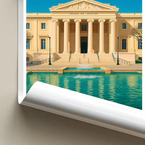 Affiche - Marseille - Palais de Justice