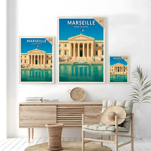 Affiche - Marseille - Palais de Justice