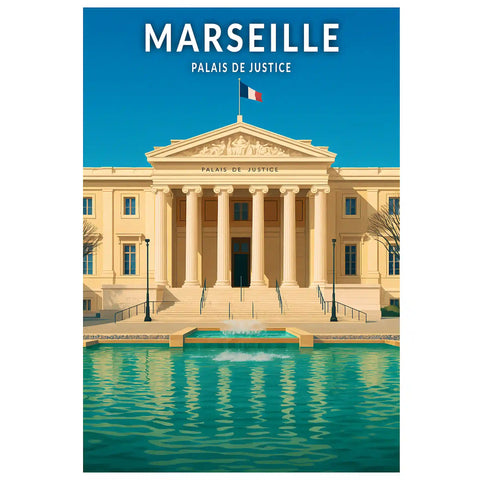 Affiche - Marseille - Palais de Justice