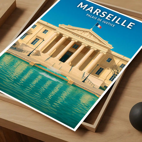 Affiche - Marseille - Palais de Justice