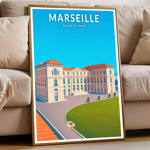 Affiche - Marseille - Palais du Pharo