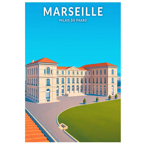 Affiche - Marseille - Palais du Pharo