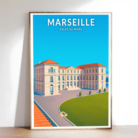 Affiche - Marseille - Palais du Pharo