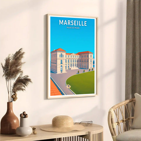 Affiche - Marseille - Palais du Pharo