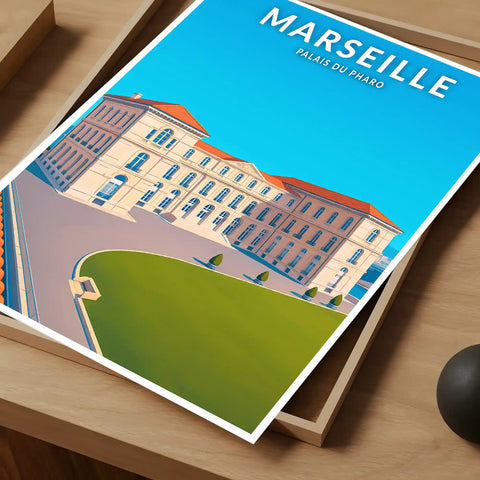 Affiche - Marseille - Palais du Pharo
