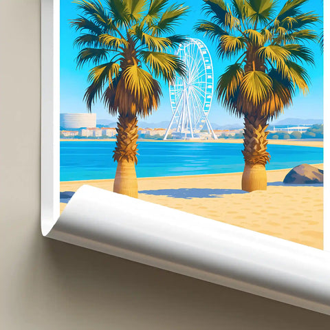 Affiche - Marseille - Plage du Prado