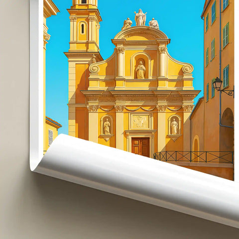 Affiche - Menton - Chapelle des Pénitents Blancs