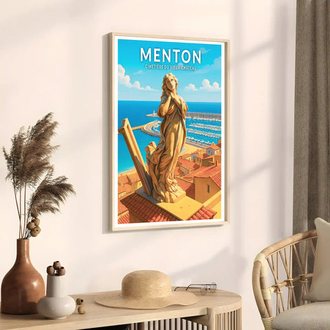 Affiche - Menton - Cimetière du Vieux-Château