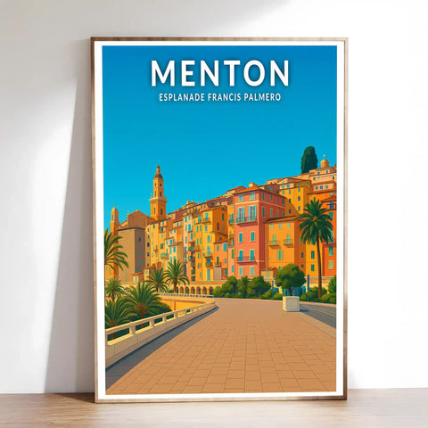 Affiche - Menton - Esplanade Francis Palmero