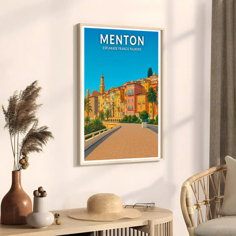 Affiche - Menton - Esplanade Francis Palmero