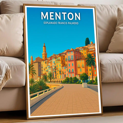 Affiche - Menton - Esplanade Francis Palmero
