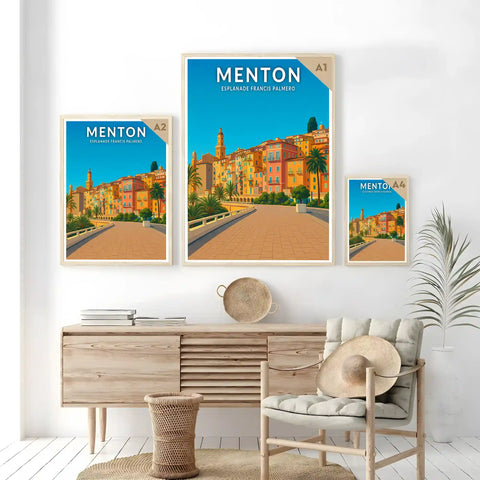 Affiche - Menton - Esplanade Francis Palmero