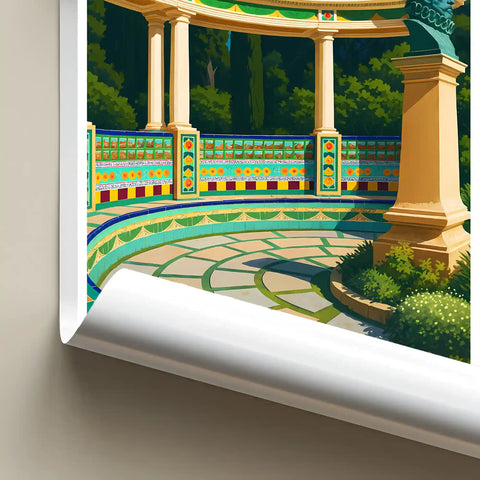 Affiche - Menton - Jardin Fontana Rosa