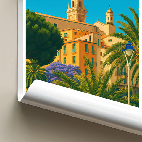 Affiche - Menton - Jardin du Campanin