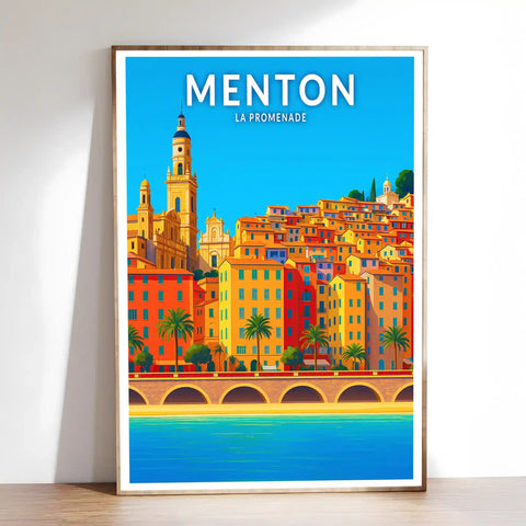 Affiche - Menton - La Promenade