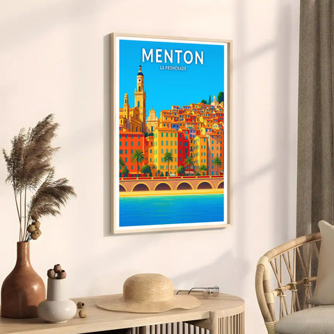 Affiche - Menton - La Promenade