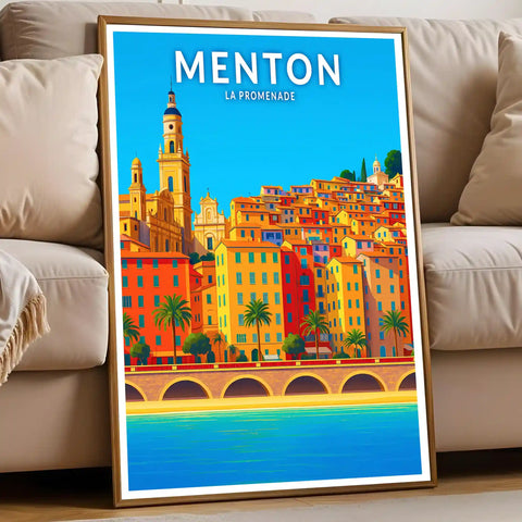 Affiche - Menton - La Promenade