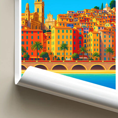 Affiche - Menton - La Promenade