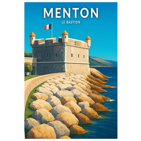 Affiche - Menton - Le Bastion