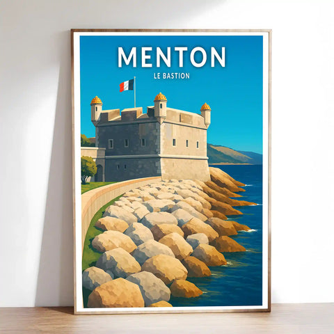 Affiche - Menton - Le Bastion