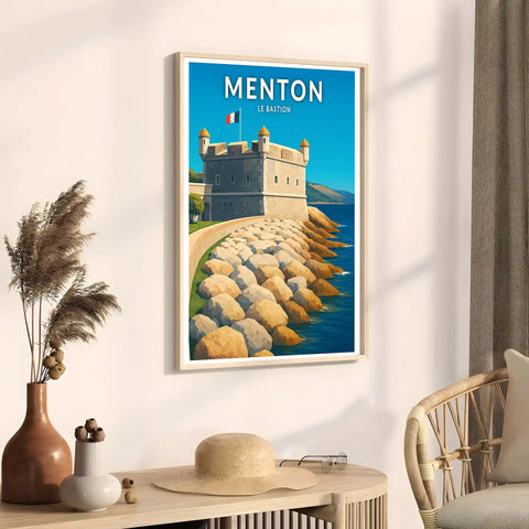 Affiche - Menton - Le Bastion