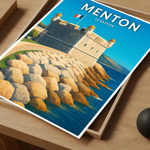 Affiche - Menton - Le Bastion