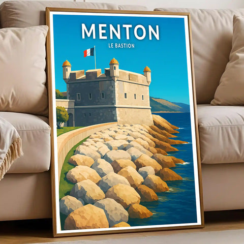 Affiche - Menton - Le Bastion