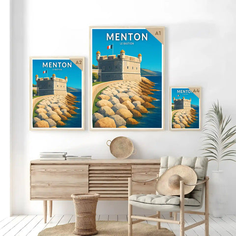 Affiche - Menton - Le Bastion