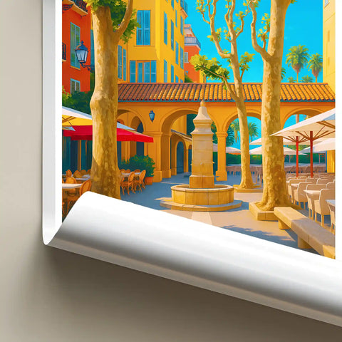 Affiche - Menton - Place aux Herbes