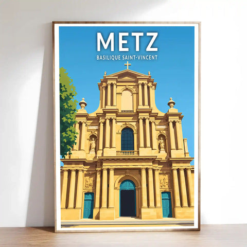 Affiche - Metz - Basilique Saint-Vincent