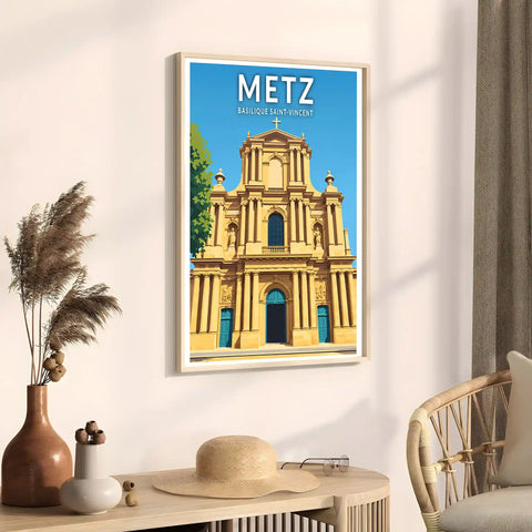 Affiche - Metz - Basilique Saint-Vincent
