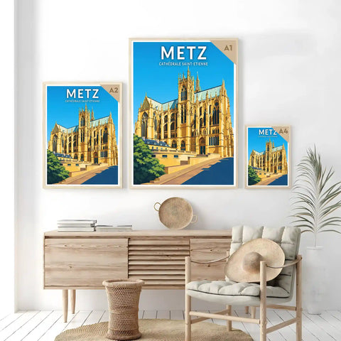 Affiche - Metz - Cathédrale Saint-Etienne