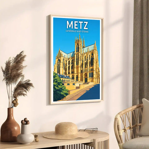 Affiche - Metz - Cathédrale Saint-Etienne