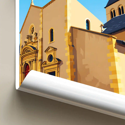 Affiche - Metz - Église Saint-Maximin