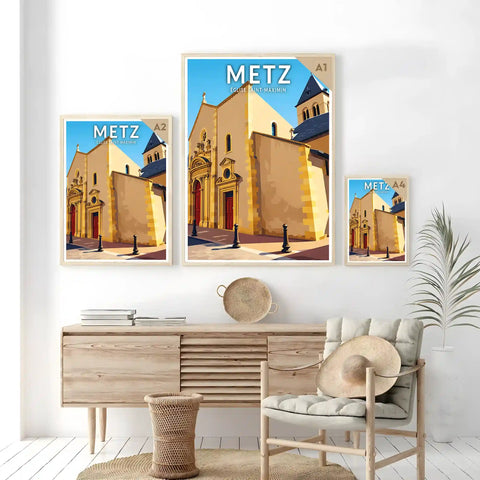Affiche - Metz - Église Saint-Maximin