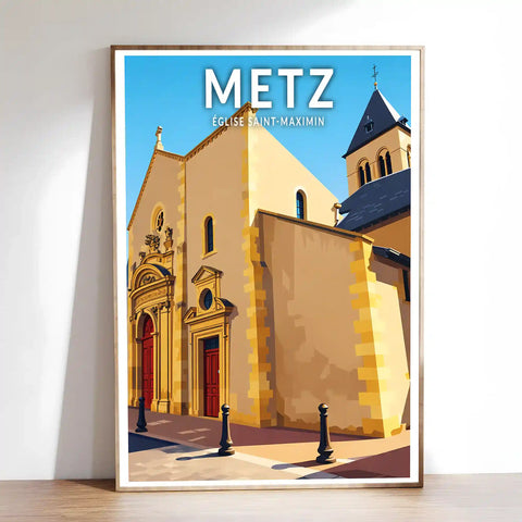 Affiche - Metz - Église Saint-Maximin