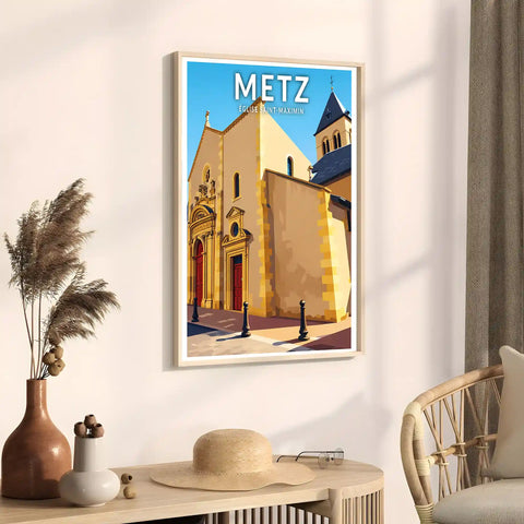 Affiche - Metz - Église Saint-Maximin