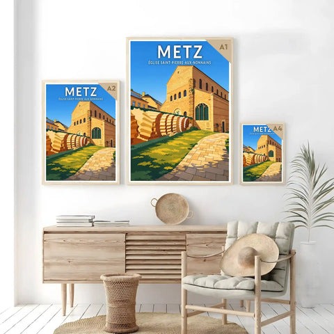 Affiche - Metz - Église Saint-Pierre-aux-Nonnains