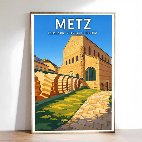 Affiche - Metz - Église Saint-Pierre-aux-Nonnains