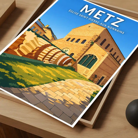 Affiche - Metz - Église Saint-Pierre-aux-Nonnains