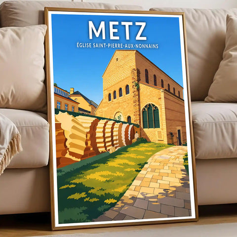 Affiche - Metz - Église Saint-Pierre-aux-Nonnains