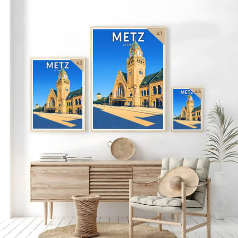 Affiche - Metz - La Gare